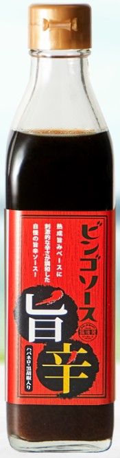 乐天商城 - ビンゴ ビンゴソース(旨辛) 350g 調味料 ハバネロ 黒コショウ ご当地 広島