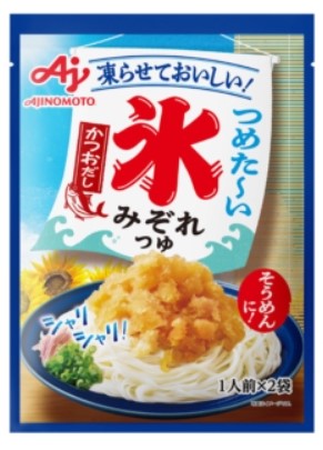 味の素 氷みぞれつゆ かつおだし 1袋(1人前×2袋) うどん そば 簡単調理 かけるだけ