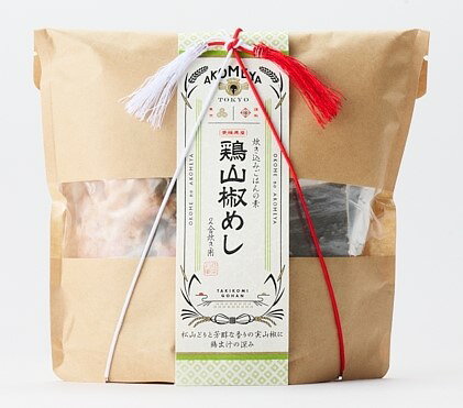 AKOMEYA 炊き込みごはんの素 鶏山椒めし 2合用炊き用 内容量 2合用炊き用 原材料 具材〔鶏肉（愛媛県産）、鶏がらだし、有馬山椒煮〕、たれ〔醤油、みりん、砂糖、食塩、植物油〕、油あげ（松山あげ）、乾燥人参、昆布、（一部に小麦・大豆・鶏肉を含む） 商品説明 柔らかな愛媛県産松山どりのもも肉と鶏がらからとったお出汁、爽やかな実山椒で仕上げた炊き込みご飯の素です。瀬戸内の炊き込みご飯には欠かせない松山あげ、出汁昆布、彩りの人参もセットしておりますので、お米と一緒に炊飯器で炊くだけで手軽にお召し上がりいただけます。 賞味期限 パッケージに記載あり ※食品ですので開封後は賞味期限に関わらずお早目にお召し上がりください。 ご注意 ※画像はイメージです。実際にお届けする商品とパッケージ等が異なる場合がございますので、あらかじめご了承ください。 ※食品のため商品到着後のキャンセル・返品は承れません。 ※お子様の手の届かない所に保管して下さい。 ※ご注文商品の発送後の変更、キャンセル、返品、交換はお受け致しかねます。 ※商品ページに記載している納期情報はあくまでも目安であり、ご注文が殺到した場合や商品の在庫状況によっては発送が早まることがありますのであらかじめご了承ください。 ※【ご注文後の在庫切れについて】 当店では複数店舗で在庫を共有し販売致しております。 その為、ご注文を頂いた時点では在庫有りと表示されていた商品でも、 同一商品への注文集中やネットワーク状況等により、在庫切れとなる場合がございます。 誠に勝手ながら、その旨をメールにてご連絡させて頂いた上で、当店によりキャンセル手続きをさせて頂く場合がございますので、何卒ご理解頂きますようお願い致します。AKOMEYA 炊き込みごはんの素 鶏山椒めし 2合用炊き用 内容量 2合用炊き用 原材料 具材〔鶏肉（愛媛県産）、鶏がらだし、有馬山椒煮〕、たれ〔醤油、みりん、砂糖、食塩、植物油〕、油あげ（松山あげ）、乾燥人参、昆布、（一部に小麦・大豆・鶏肉を含む） 商品説明 柔らかな愛媛県産松山どりのもも肉と鶏がらからとったお出汁、爽やかな実山椒で仕上げた炊き込みご飯の素です。瀬戸内の炊き込みご飯には欠かせない松山あげ、出汁昆布、彩りの人参もセットしておりますので、お米と一緒に炊飯器で炊くだけで手軽にお召し上がりいただけます。 賞味期限 パッケージに記載あり ※食品ですので開封後は賞味期限に関わらずお早目にお召し上がりください。 ご注意 ※食品のため商品到着後のキャンセル・返品は承れません。 ※お子様の手の届かない所に保管して下さい。 ※ご注文商品の発送後の変更、キャンセル、返品、交換はお受け致しかねます。 ※【ご注文後の在庫切れについて】 当店では複数店舗で在庫を共有し販売致しております。 その為、ご注文を頂いた時点では在庫有りと表示されていた商品でも、 同一商品への注文集中やネットワーク状況等により、在庫切れとなる場合がございます。 誠に勝手ながら、その旨をメールにてご連絡させて頂いた上で、当店によりキャンセル手続きを させて頂く場合がございますので、何卒ご理解頂きますようお願い致します。