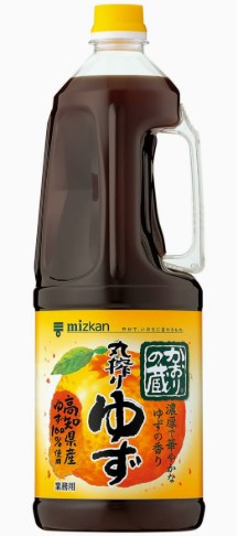ミツカン かおりの蔵 丸搾りゆず 1.8L ゆずぽん酢 水炊き しゃぶしゃぶ サラダ 柑橘 徳用 香り 業務用 家庭用 macaron-store-10036421 Macaron パッケージ画像