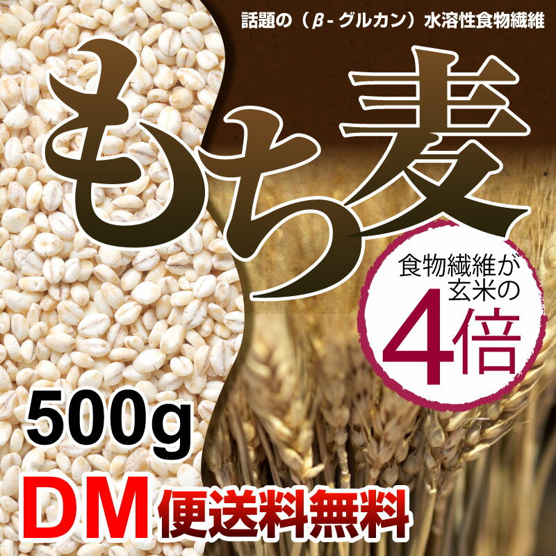 【DM便送料無料】もち麦 500g もちむぎ ごはん 大麦 押麦 押し麦 米 穀物 食物繊維 送料無料 もち麦ごはん 敬老の日