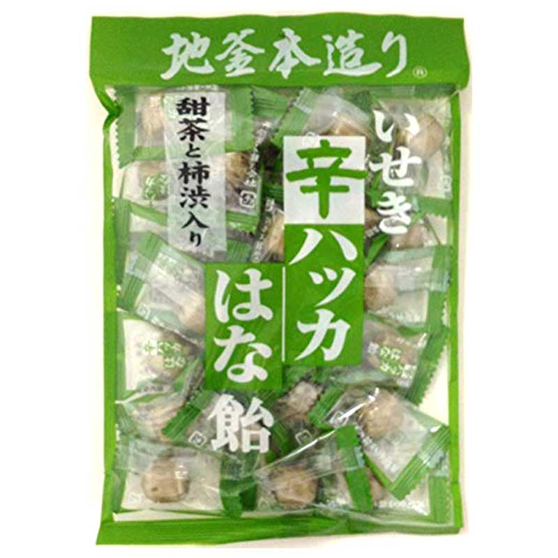 井関食品 甜茶と柿渋入り 辛ハッカはな飴 120g 1袋 かきしぶ 渋柿　飴 ハッカ 柿 かきのサムネイル