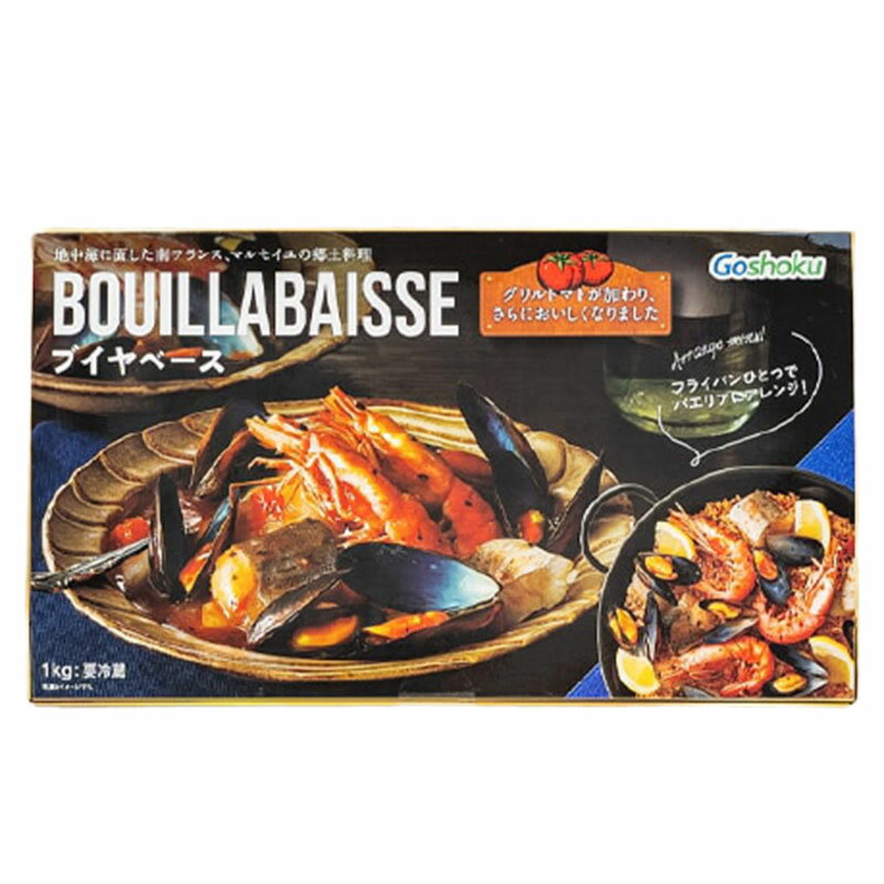 合食 ブイヤベース 1箱 1kg 魚介スープ Goshoku 冷蔵 フランス レトルト 具材入りスープ ムール貝 赤えび スケトウダラ パエリア コストコ お取り寄せのサムネイル