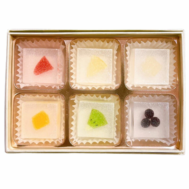 琥珀糖Okada フリュイ・コレクション 1箱(6粒入) 2022 バレンタイン ホワイトデー お返し ギフト 琥珀糖 お菓子 おしゃれ 本格のサムネイル