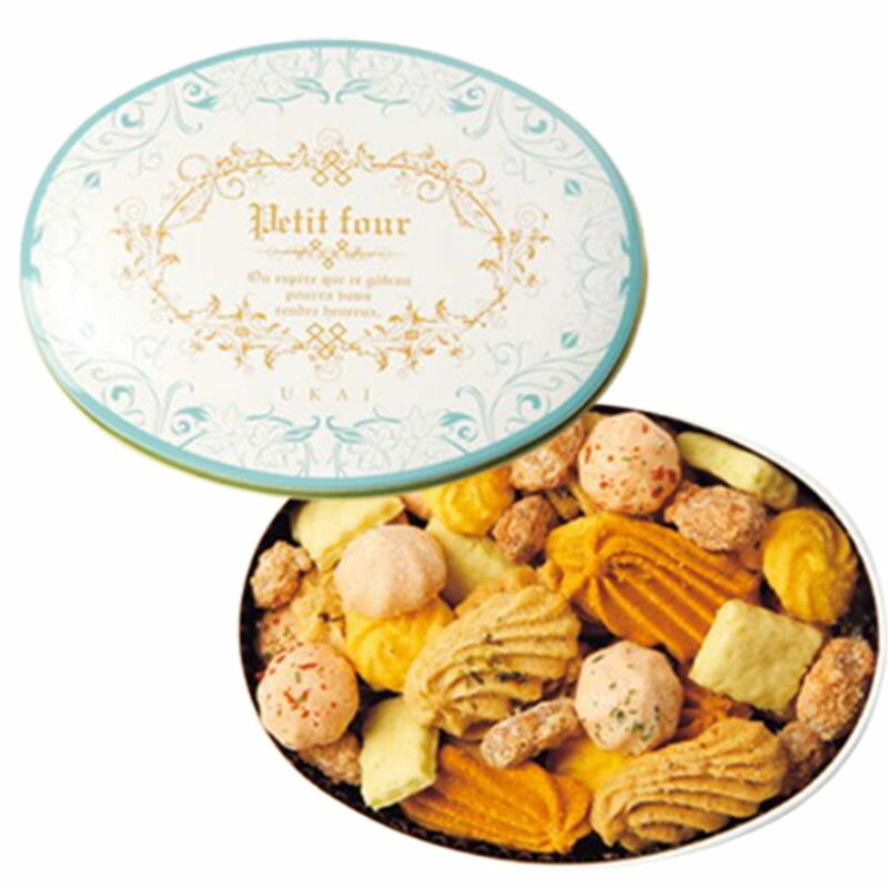 アトリエうかい フールセック サレ缶 クッキー缶 1個 クッキー 詰め合わせ ギフト プレゼント 焼き菓子 お土産 敬老の日