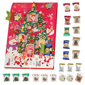クリスマス お菓子 メリーチョコレート クリスマスマジック アドベントカレンダー 1個 チョコレート チョコ カウントダウン 個包装