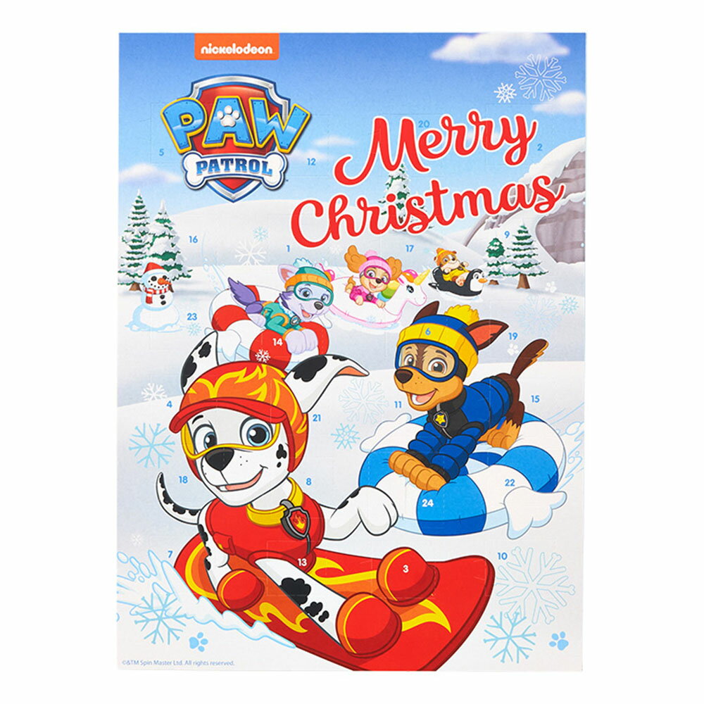 クリスマス お菓子 パウ・パトロール カウントダウンカレンダー 1個 アドべントカレンダー クリスマス プレゼント チョコレート Wismettacフーズ WINDEL