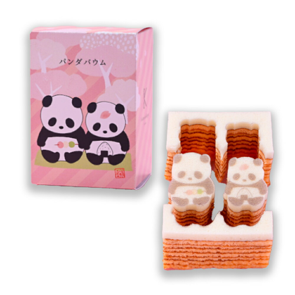 カタヌキヤ さくらパンダバウム 1個入×1箱 手提げ袋付き かたぬきや 型抜き 桜パンダバウム バウムクーヘン バームクーヘン バアムクーヘン バウム バーム 焼菓子 お菓子 かわいい 2023 ホワイトデーのサムネイル