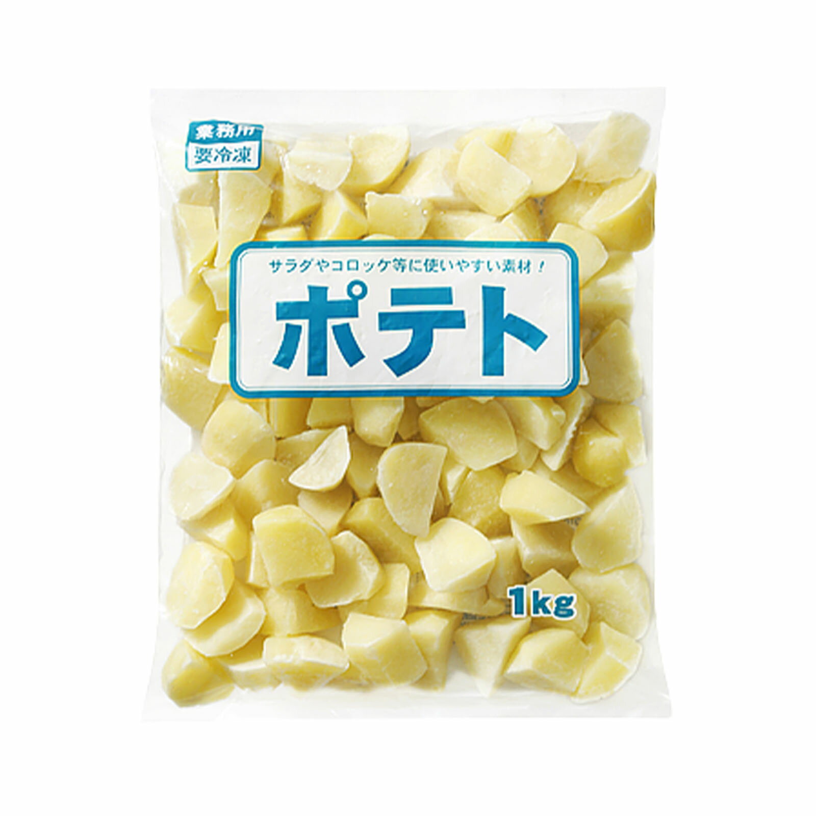 業務スーパー 冷凍 ポテト 1kg×1袋 業スー 冷凍ポテト ジャガイモ じゃがいも いも 乱切り カット野菜 ..