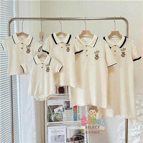 乐天商城 - 親子 ペアルック tシャツ ワンピース 夏服 親子コーデ 親子ペアtシャツ 半袖 コーデ 夏 tシャツ 家族 お揃い tシャツ ブランド 大人