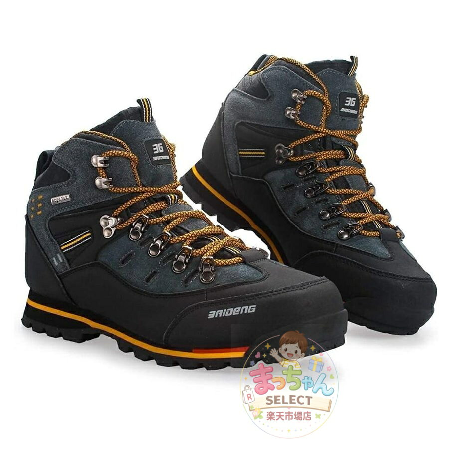 乐天商城 - トレッキングシューズ メンズ 防水 登山靴 ハイカット 大きいサイズ アウトドアシューズハイキングシューズ