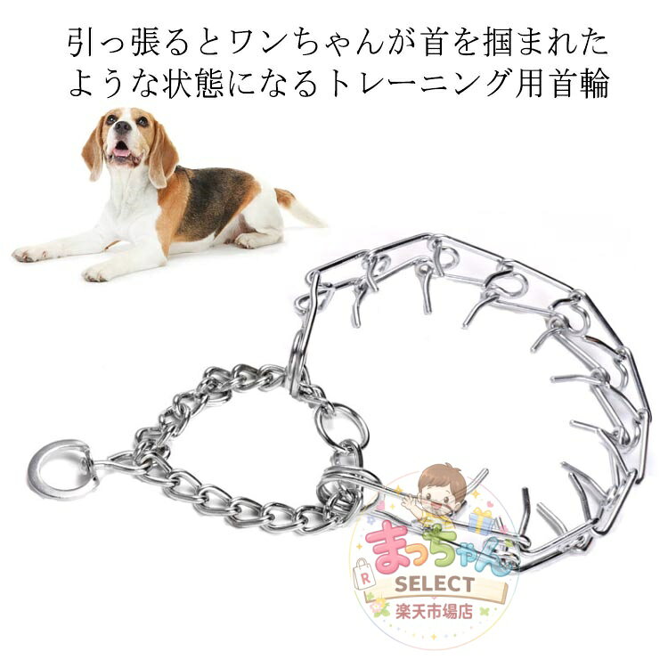 引っ張り防止のしつけに 犬 引っ張り防止 首輪 しつけ 訓練 トレーニング 首輪 イヌ いぬ しつけ用カラー チェーンカラー トレーニング首輪ひっぱり防止首輪 スパイクチェーン 強い引っ張り ドッグカラー 訓練 しつけ 小型犬 中型犬 大型犬 犬用品 お散歩 安心 安全