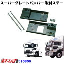 510806　トラック用品　スーパーグレート600Hタイプ　フロントバンパー 取付ステー　グレート/ビッグサム