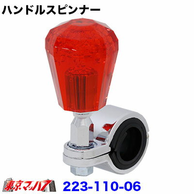 223-110-06　八角ハンドルスピンナー　レッド トラック 大型 おしゃれ アイピープロジェクト 6S その1
