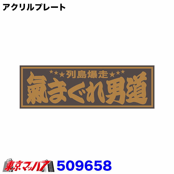Rakuten - 509658　アクリルプレート　気まぐれ男道　金文字　W420mm×H135mm