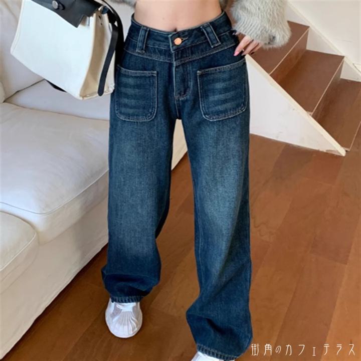 樂天商城 - パンツ ボトム ガウチョ ロング マキシ ポケット ハイウエスト ブルーデニム かわいい 大人可愛い 大人女子 綺麗 シンプル カジュアル 大人 上品 おしゃれ お洒落 こなれ感 ラフ コンサバ 着痩せ ヘルシー 無地 春 20代 30代 40代 レディース 女性 授業参観 デート お出かけ