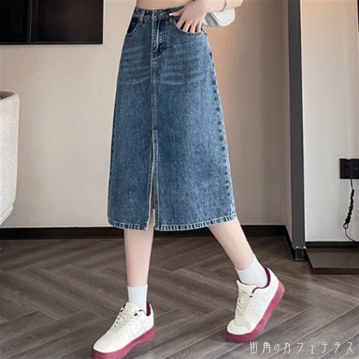 樂天商城 - スカート ロングスカート Aライン フレア ロング ひざ丈 ポケット ハイウエスト スリット 薄手生地 かわいい 大人可愛い 大人女子 こなれ感 シンプル カジュアル 大人 上品 おしゃれ お洒落 ラフ コンサバ エレガント ガーリー 無地 春 夏 20代 30代 40代 レディース 女性