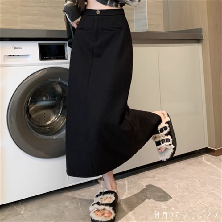 樂天商城 - スカート 3色 ロングスカート Aライン フレア ロング マキシ ウエストゴム 伸縮性 厚手生地 かわいい 大人可愛い 大人女子 こなれ感 シンプル カジュアル 大人 上品 おしゃれ お洒落 ラフ コンサバ エレガント 無地 春 秋 冬 20代 30代 40代 レディース 女性 デート お出かけ
