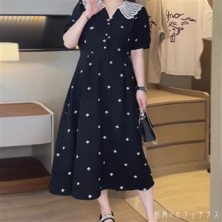 ワンピースロングワンピロングミモレ...