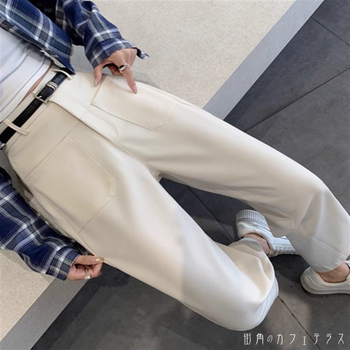 樂天商城 - パンツ ボトムス夏 5色 テーパードパンツ ロング ポケット ハイウエスト 薄手生地 かわいい 大人可愛い 大人女子 綺麗 シンプル カジュアル 大人 上品 おしゃれ お洒落 こなれ感 ラフ コンサバ 着痩せ ヘルシー 無地 20代 30代 40代 レディース 女性用 ママ デート お出かけ