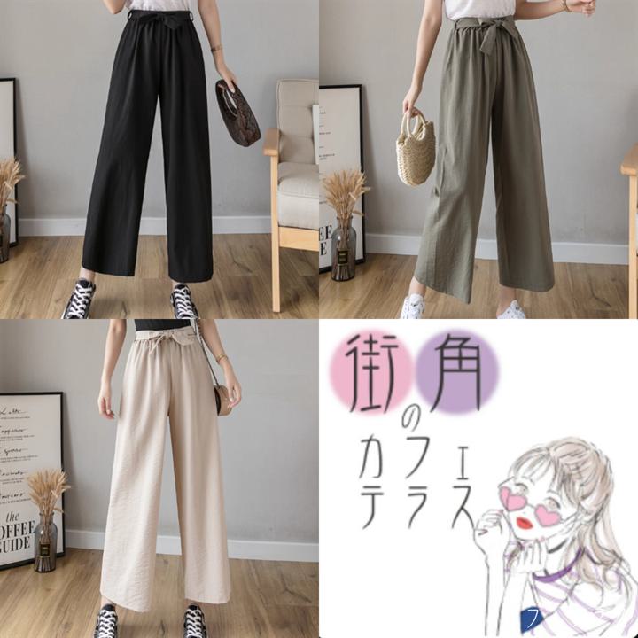 パンツ ワイドパンツ 3色 フレア Aライン ガウチョ ボトムス ロング マキシ 伸縮性...