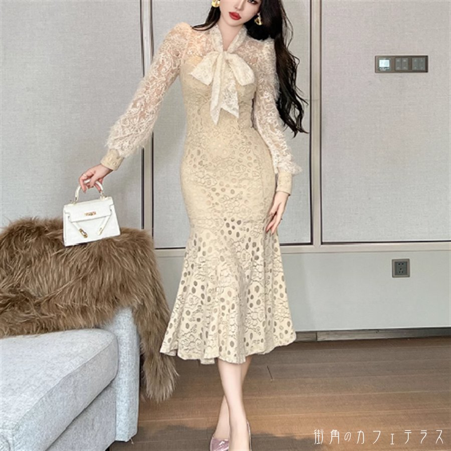 樂天商城 - ドレス ロングドレス ワンピース 衣装 パーティドレス ロング 長袖 Vネック Aライン フレア 厚手生地 エレガント 可愛い 大人可愛い きれいめ シンプル カジュアル シック コンサバ 華やか 大人 上品 おしゃれ お洒落 こなれ感 高見え 高級感 無地 秋 冬 20代 30代 40代