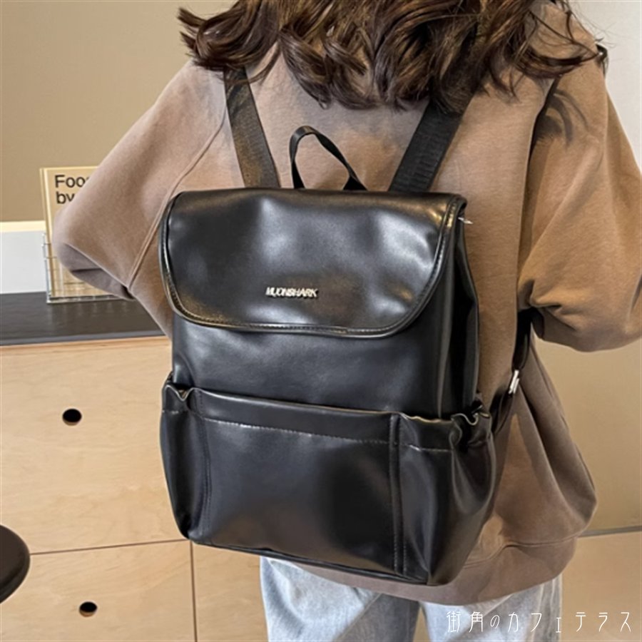 樂天商城 - リュックサック 4色 大きめ 大容量 ポケット PU 可愛い 大人可愛い きれいめ シンプル カジュアル コンサバ 華やか 大人 上品 おしゃれ お洒落 こなれ感 無地 春 夏 秋 冬 お出かけ お買い物 デート 女子会 アウトドア 20代 30代 40代 レディース 女性用 普段使い