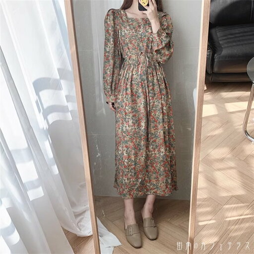 ロングワンピ ミモレ 長袖 Uネック ラウンドネック Aライン フレア 薄手生地 可愛い 大人可愛い きれいめ シンプル カジュアル コンサバ 華やか 大人 上品 おしゃれ お洒落 レトロ こなれ感 高見え フェミニン ガーリー 小花柄 秋 レディース 女性用 ママ 20代 30代 40代 ロングワンピ ミモレ 長袖 Uネック ラウンドネック Aライン フレア 薄手生地 可愛い 大人可愛い きれいめ シンプル カジュアル コンサバ 華やか 大人 上品 おしゃれ お洒落 レトロ こなれ感 高見え フェミニン ガーリー 小花柄 秋 レディース 女性用 ママ 20代 30代 40代