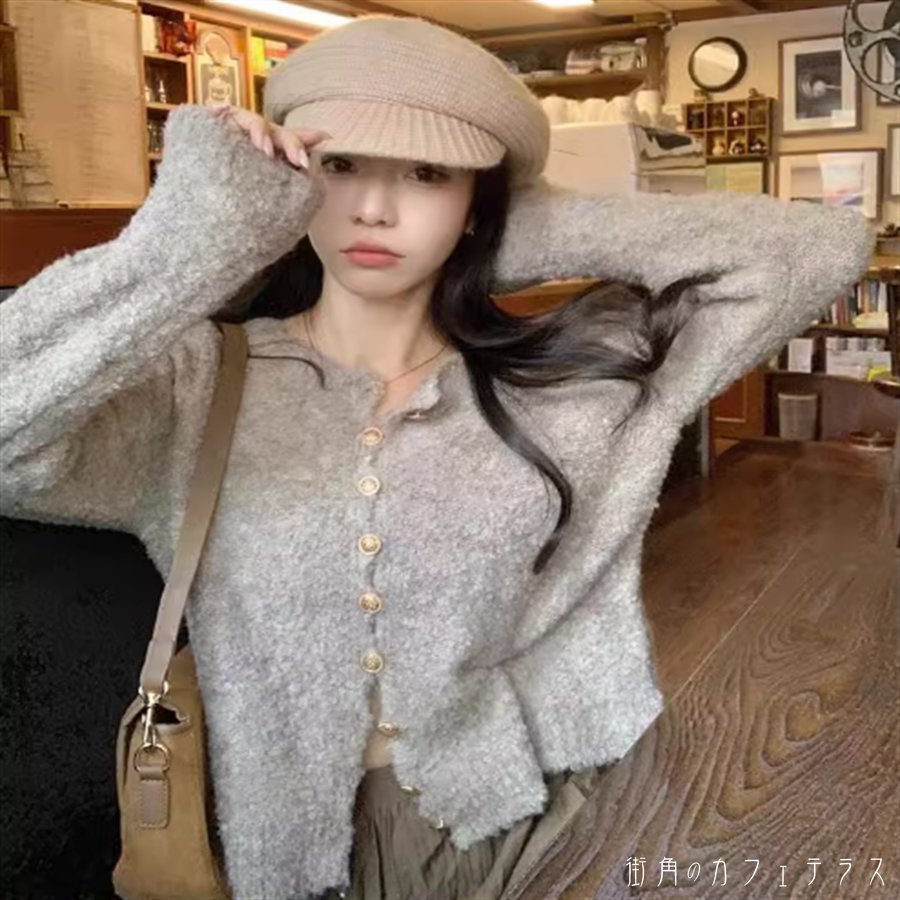 樂天商城 - セーター トップス 4色 カラバリ 長袖 Aライン フレア ボタン 厚手生地 かわいい 大人可愛い 大人女子 こなれ感 シンプル カジュアル 大人 上品 おしゃれ お洒落 ラフ コンサバ エレガント 無地 秋 冬 20代 30代 40代 女性用 レディース デート お出かけ お茶会 女子会 休日