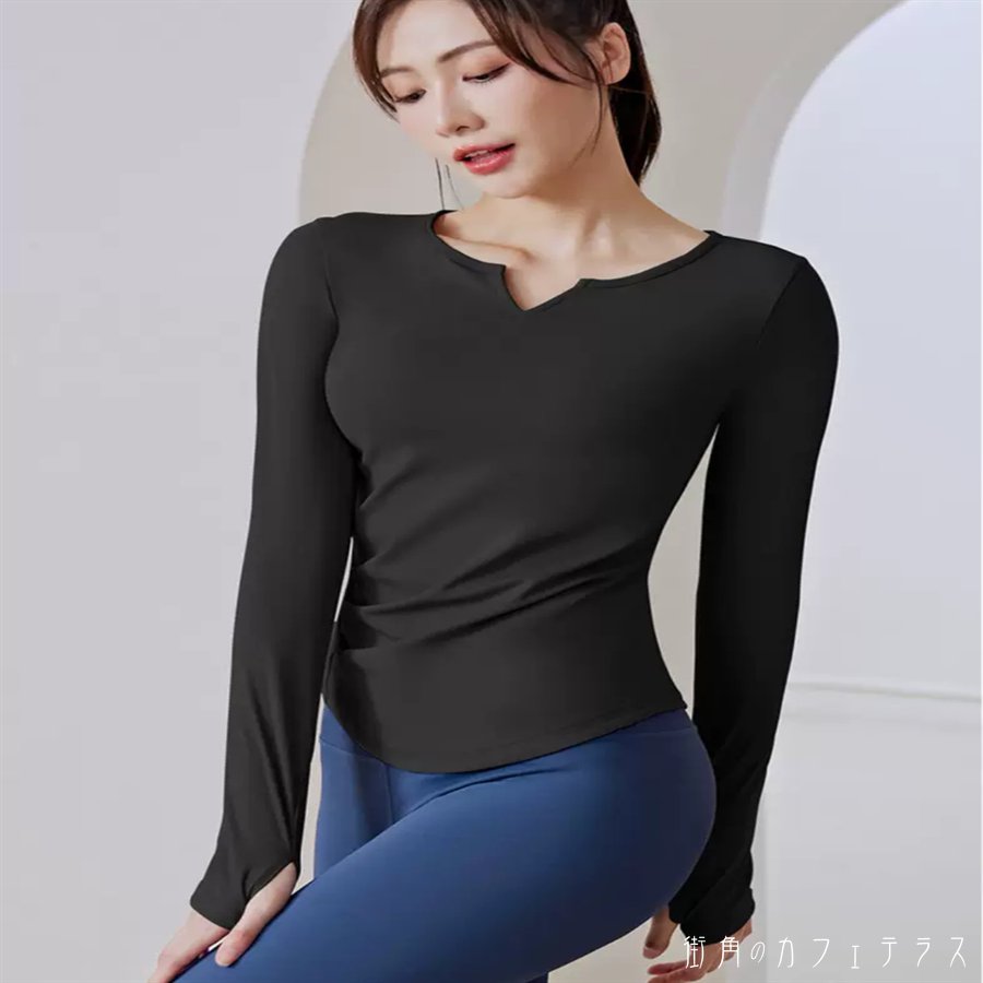 Tシャツ ロング 長袖 Vネック Uネック Aライン フレア プルオーバー 裏起毛 裏地 ふわふわ 防寒 あったか 可愛い 大人可愛い きれいめ シンプル カジュアル ヘルシー スポーティ 無地 レディース 女性用 ママ 10代 20代 30代 40代 冬 普段使い お出かけ 運動 ヨガ 部活
