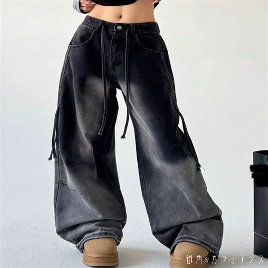 デニムパンツ ワイドパンツ フレア Aライン ロング マキシ ポケット デニム かわいい 大人可愛い 大人女子 綺麗 シンプル カジュアル 大人 おしゃれ お洒落 こなれ感 ラフ コンサバ 着痩せ ヘルシー 無地 冬 30代 40代 レディース 女性用 デート お出かけ 女子会 お呼ばれ