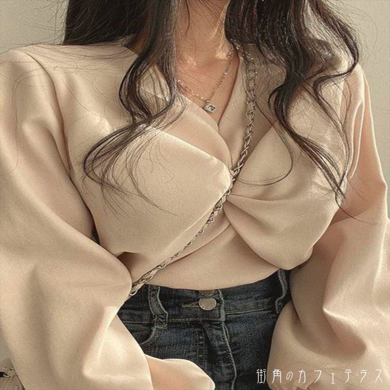 樂天商城 - ブラウス 4色 長袖 Vネック Aライン フレア プルオーバー 薄手生地 無地 かわいい 大人可愛い 大人女子 こなれ感 シンプル カジュアル 大人 上品 おしゃれ お洒落 ラフ コンサバ エレガント デート お出かけ お茶会 女子会 休日 授業参観 春 30代 40代 女性用 レディース