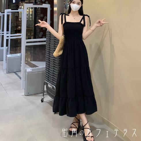 ロングワンピ マキシ ゆる ノースリーブ Aライン フレア プルオーバー リボン 薄手生地 エレガント 可愛い 大人可愛い きれいめ シンプル カジュアル シック コンサバ 華やか 大人 上品 おしゃれ お洒落 主役級 こなれ感 高見え 高級感 フェミニン ガーリー 無地 夏のサムネイル