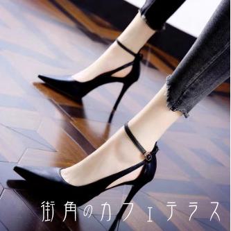 樂天商城 - パンプス 2色 靴 シューズ ハイヒール ポインテットゥ バンド エレガント 可愛い 大人可愛い きれいめ シンプル カジュアル シック 主役級 こなれ感 高見え 高級感 無地 夏 レディース 女性用 ママ 20代 30代 40代 デート お出かけ 女子会 お呼ばれ パーティ