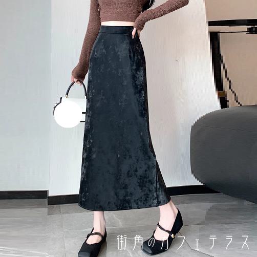 Rakuten - ロングスカート 2色 秋 マキシ丈 フレア Aライン 30代 40代 レディース 女性用 ママ服 お出かけ お呼ばれ 休日 アウトドア お茶会 女子会 授業参観 誕生日会 二次会 着回し 普段使い ファッション コーデ スタイル 楽ちん 体型カバー 美脚 脚長 定番 着痩せ