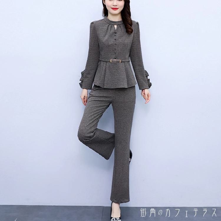 パンツドレス2点セット衣装長袖Vネ...