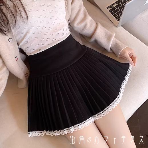 樂天商城 - ミニスカート 2色 冬 フレア Aライン 厚手 プリーツ かわいい 大人可愛い きれいめ カジュアル 大人 上品 おしゃれ お洒落 こなれ感 コンサバ系 ラフ 抜け感 ガーリー 無地 30代 40代 レディース 女性用 ママ服 デート お出かけ お呼ばれ 休日 アウトドア お茶会 女子会