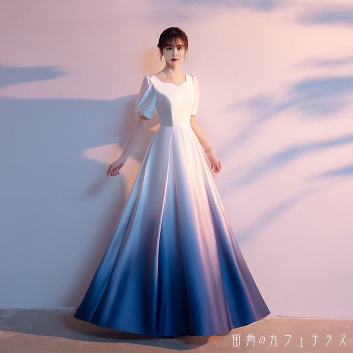 楽天市場】ブルー 青(柄グラデーション)(ドレス|レディース 楽天市場】ブルー 青(柄グラデーション)(ドレス|レディース