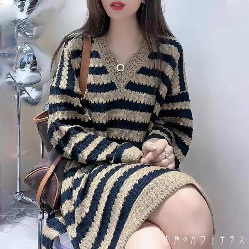 レディース ワンピース ショート丈 ミニ丈 ニット ふんわり袖 大きめサイズ ゆったり 体型カバー ボーダー Vネック こなれ感 大人かわいい シンプル カジュアル 抜け感 長袖 ブラウン ブルー ホワイト 茶 青 白 20代 30代 40代 通勤 通学 お出掛け 女子会 お呼ばれ 秋冬 レディース ワンピース ショート丈 ミニ丈 ニット ふんわり袖 大きめサイズ ゆったり 体型カバー ボーダー Vネック こなれ感 大人かわいい シンプル カジュアル 抜け感 長袖 ブラウン ブルー ホワイト 茶 青 白 20代 30代 40代 通勤 通学 お出掛け 女子会 お呼ばれ 秋冬
