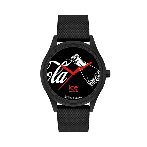 【即納可能】【新品】【メーカー正規品・二年保証】アイスウォッチ ICE watch ICE glam 018512 COCA-COLA&ICE-WATCH - コカ・コーラ&アイスウォッチ アイコニック ブラック（ミディアム） 【送料無料※沖縄除く】