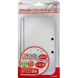 【新品】3DS LL用「シリコンプロテクト　3L」（クリアホワイト）[お取寄せ品]