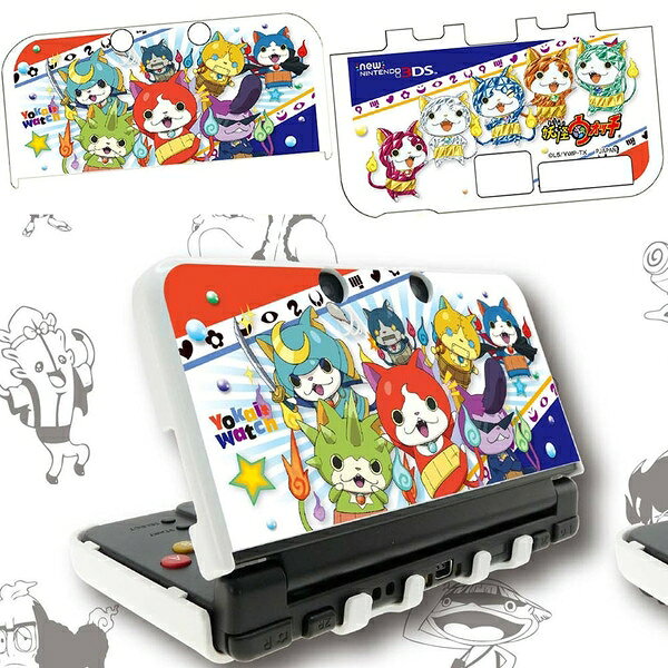 【新品】妖怪ウォッチ new NINTENDO 3DS 専用 カスタムハードカバー カラフル Ver.