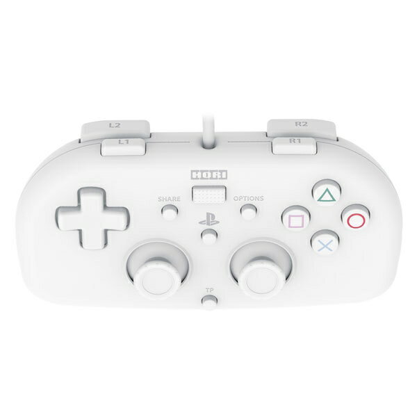 【新品】【PS4HD】【HORI】ワイヤードコントローラーライト for PS4 ホワイト[在庫品]