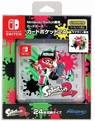 【新品】【NSHD】Nintendo Switch専用カードポケット24　スプラトゥーン2[お取寄せ品]