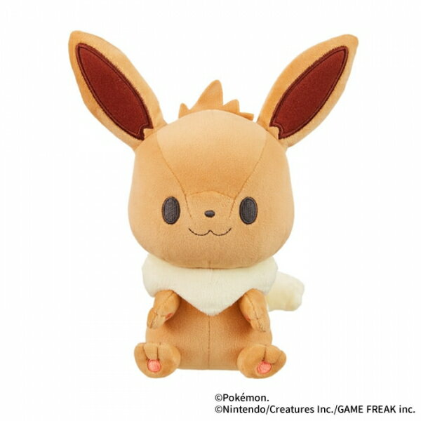 乐天商城 - 【新品】【plushtoy】ポケットモンスター　洗えるぬいぐるみ　モンポケ　イーブイ[お取寄せ品]