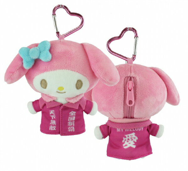 [신품][plushtoy]산리오 캐릭터즈 청춘 응원단 마이멜로디 가클란 마스코트 파우치[재고품]