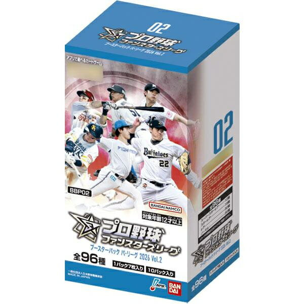 樂天商城 - 【新品】【トレカBOX】(BBP02)プロ野球 ファンスターズリーグ ブースター パ・リーグ 2026 Vol.2[在庫品]
