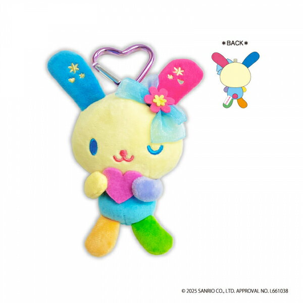 乐天商城 - 【09/25発売★予約】【新品】【plushtoy】ウサハナ カラビナ付きマスコット ハート[予約品]