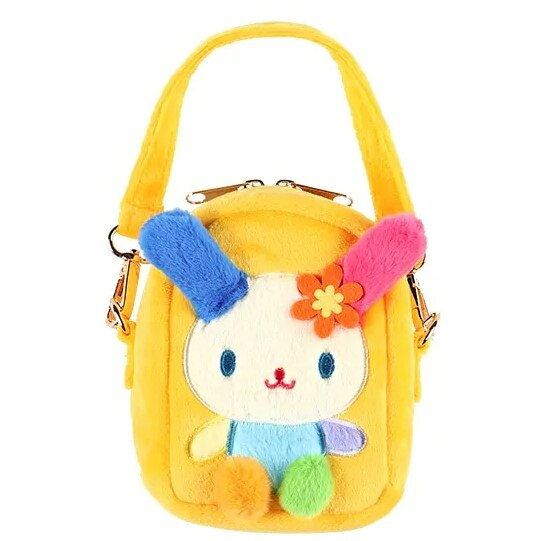 【新品】【plushtoy】サンリオぬいぐるみボアミニポーチ　ウサハナ[お取寄せ品]