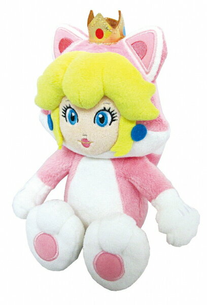 【新品】【plushtoy】スーパーマリオ3Dワールド ぬいぐるみ ネコピーチ(S)[在庫品]